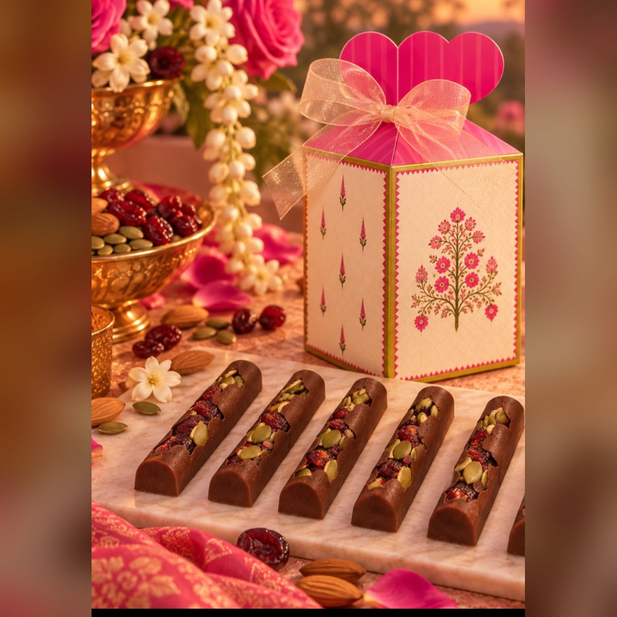 Dark Chocolate Dry Fruit Logs 55% | Smart Cookie
