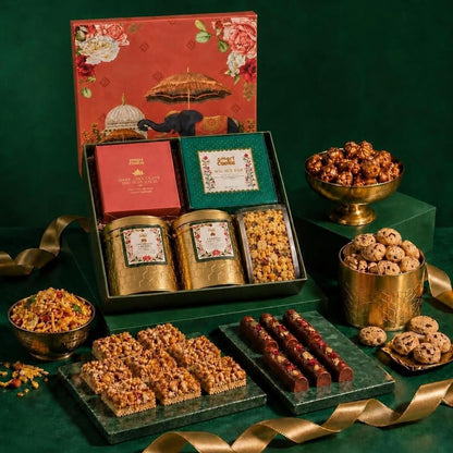 Luxury Diwali Gift Box ₹3,600 | Elephant Gift Box |  Smart Cookie